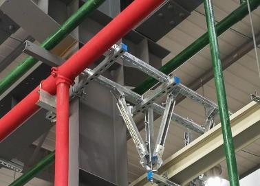 青川该抗震支架的整体式支吊架结构协调性好